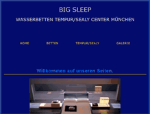 Tablet Screenshot of bigsleep.de